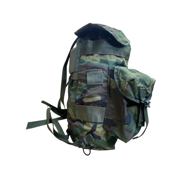 Field Pack Combat Men’s Green Camouflage Adjustable Strap Military Backpack - Picture 2 of 12